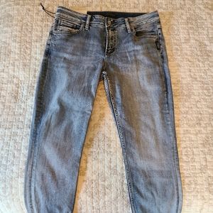 Silver Jeans Avery skinny, high rise, curvy crop